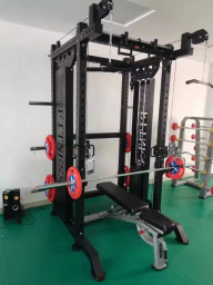 Gym-Fitness-Equipment-Cable-Crossover-Machine-Power-Squat-Rack-Multi-F (4)